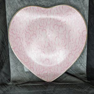 2/20* Formalities by Baum Bros. Porcelain Heart Collection - Pink 8"